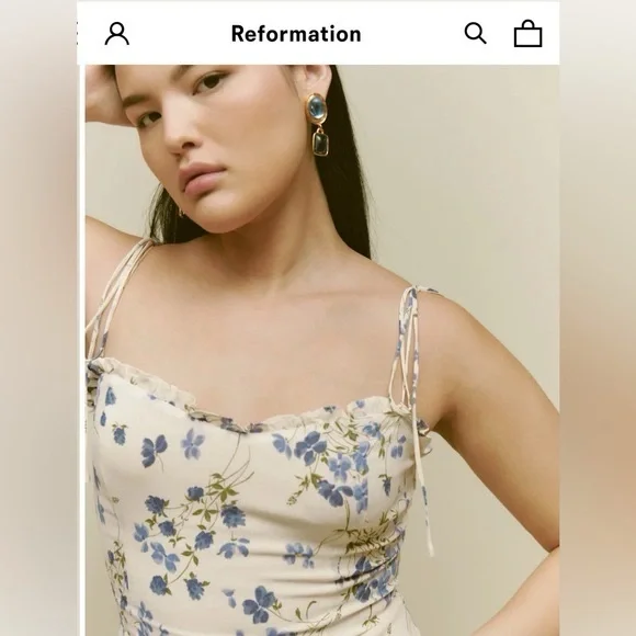 Reformation Size 8 Enya Dress in Clarita - Picture 4 of 15